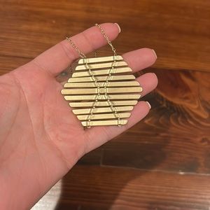 Gold statement necklace